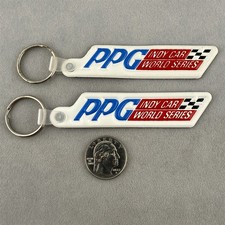 Lot of 2 PPG Indy Car World Series Vinyl Keychains Key Rings #61882