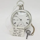 Antique 1877 Waltham Pocket Watch 18S Model 1857 15J Key Wind Dueber Silverine