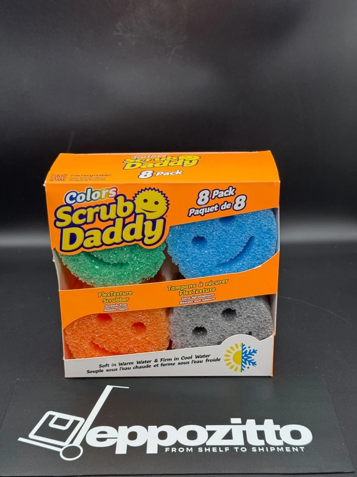 Scrub Daddy & Mommy Colors Flex Texture Scrubber Sponges, 8 Pack - Image 4 of 4