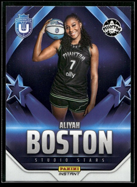 2026 Panini Instant Unrivaled Aliyah Boston STUDIO STARS 1/201 SP Phantom BC #21