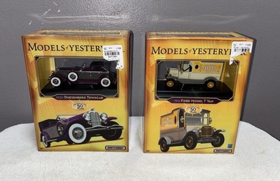Lot of 2 Matchbox Models of Yesteryear-1930 Duesenberg-1912 Ford Model T Van