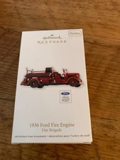 Hallmark Keepsake Ornament 2012 1936 Ford Fire Engine Brigade #10 Series 10th