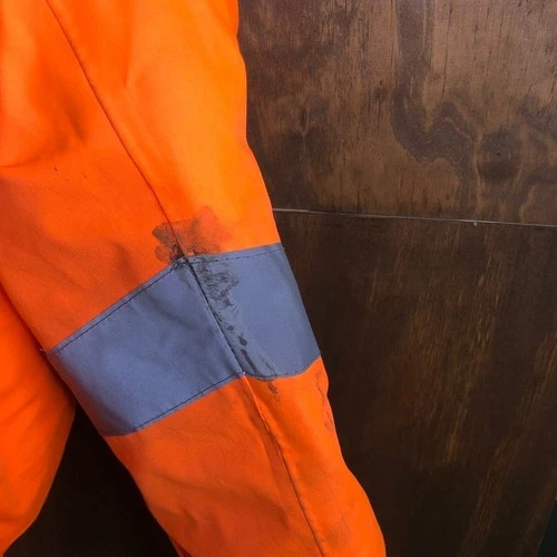 Radians Mens Jacket Orange Weather Proof Construction Workwear Bomber XL image 8