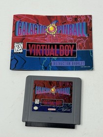 Nintendo Virtual Boy Galactic Pinball Virtual Boy Box Cartridge and manual