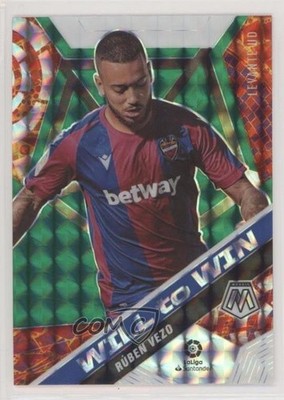 2020-21 Panini Mosaic La Liga Will to Win Green Prizm Ruben Vezo Rúben #17 1p5