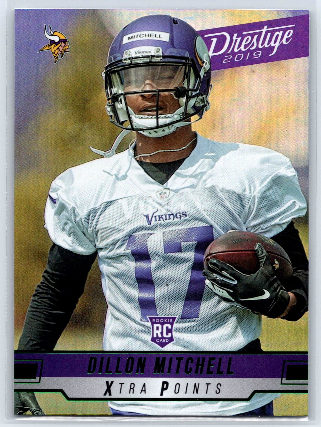 2019 Panini Prestige Dillon Mitchell Rookie Green Parallel Vikings RC #239