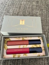 Ted Baker Harmony Bloom Liquid Lipstick Duo Gift Set Nude & Fuschia 10ml Eac New