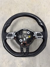 Oem Vw Jetta Gli Leather Steering Wheel Red Stitch Multi Function 2014