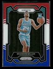 2023-24 Panini Prizm Brandon Miller RC Red White Blue Prizm Hornets Rookie #152