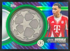 2025 Topps UCC Jamal Musiala Starball Commemorative Relics Green Foil /99