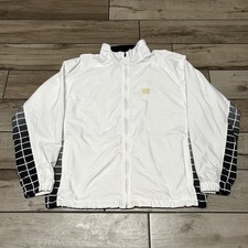 Sergio Tacchinni Tennis Windbreaker Track Jacket White Size L