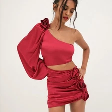 For Love And Lemons Scarlet Red Dress