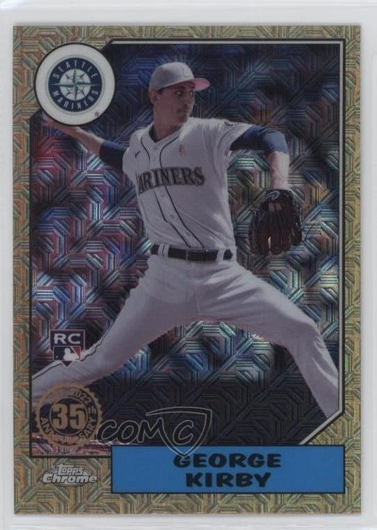 2022 Update 1987 Topps Chrome Silver Pack Series Mojo George Kirby #T87C-45 1g5d