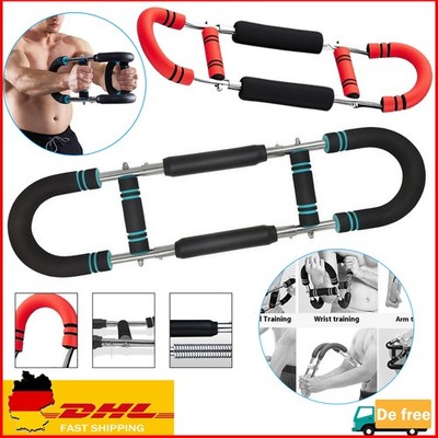 3 Stufen Twister Armtrainer Brusttraining, Power Twister Bar, Muskelaufbau 30-50