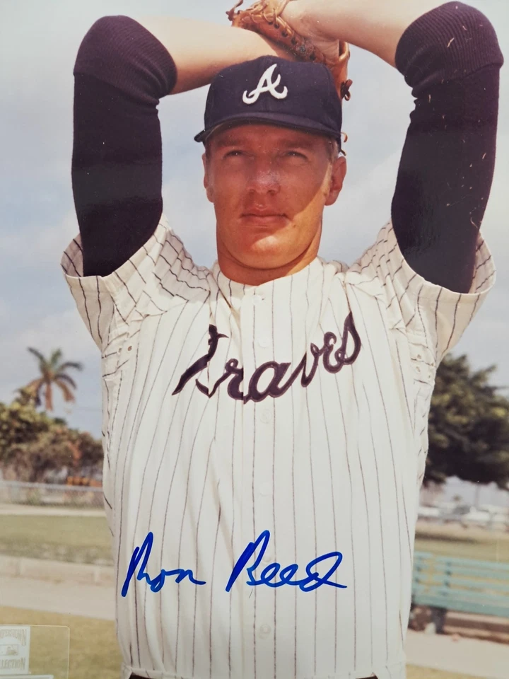 RON REED Atlanta Braves signed autographed 8x10 photo - Image 2 of 2