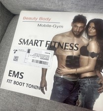 Electric Muscle Toner Machine ABS Toning Belt Simulation Fat Burner Shaper Blue