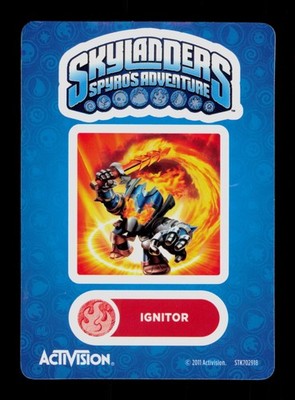 Ignitor Skylanders Spyros Adventure 2011 Activision Sticker