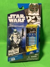 Star Wars Clone Wars - CW28 Clone Pilot Goji Figure 3.75  - 2013 SEALED