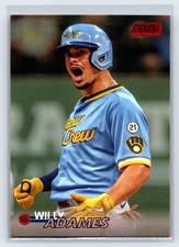2023 Stadium Club Willy Adames Red Foil #159 Milwaukee Brewers