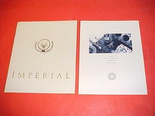 1991 CHRYSLER IMPERIAL DELUXE PRESTIGE BROCHURE CATALOG SPECIFICATIONS LOT OF 2