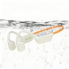 Pearl Finish Swimming Headphones, IPX8 Waterproof Bone Conduction Headphones ...