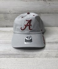 Alabama Crimson Tide 47 Brand ICE Clean Up Adjustable Hat Cap Gray Roll Tide NWT