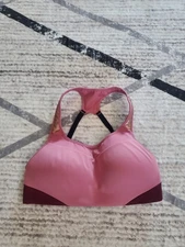 Nike Dri-Fit Alpha High Impact Active Padded Sports Bra adjustable Straps Pink