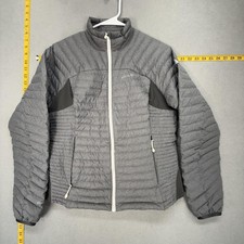 Eddie Bauer First Ascent Stormdown 800 Insulated Puffer Jacket Women's M Gray