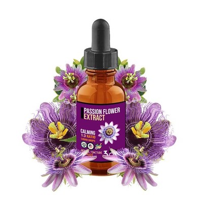 Passion Flower Extract - Calm Anxiety Stress Support - Easy Liquid Drops  DX USA