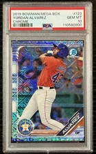 2019 Bowman Chrome Yordan Alvarez #BCP-123 Mega Box Mojo (his 1st Bowman) PSA 10