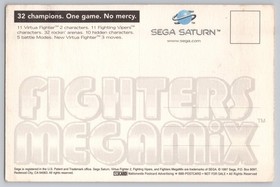 Vintage 1997 Fighters Megamix Saga Saturn Video Game Advertising Postcard