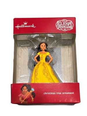 Hallmark Disney Princess Elena  Avalor Yellow Dress Christmas Tree Ornament
