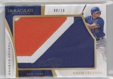 2017 Panini Immaculate Jumbo Jersey Number 8/10 Gavin Cecchini #IJ-GC 1p5