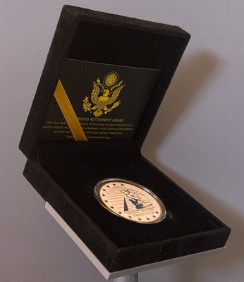 United State General Services Administration GSA Challenge Coin in Display Case