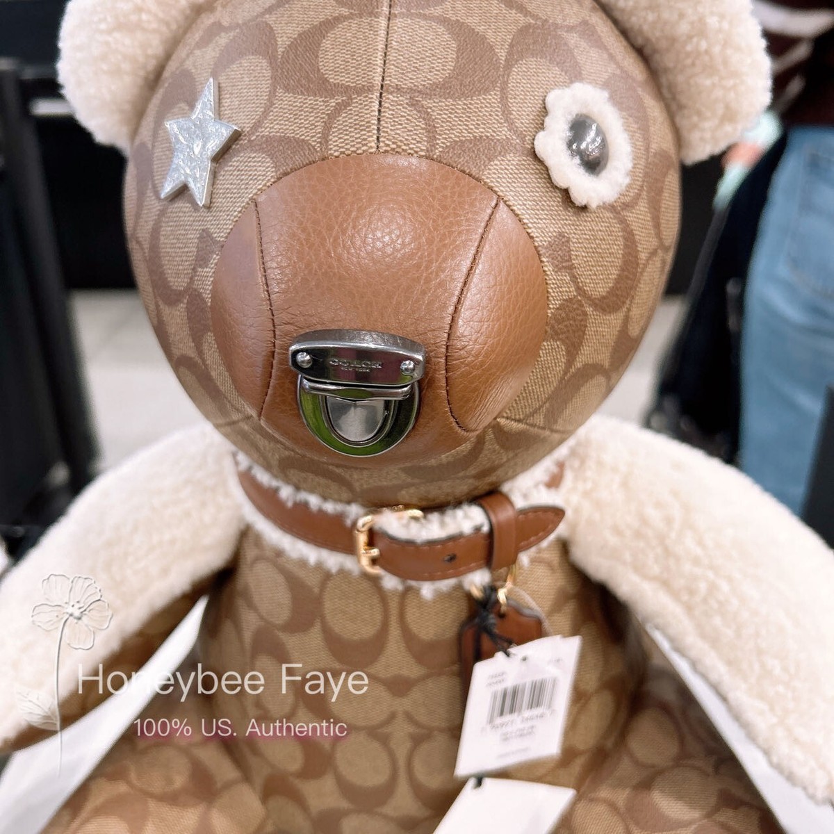 coachベアー NWT Coach Big Bear In Signature Canvas F75528 | eBay