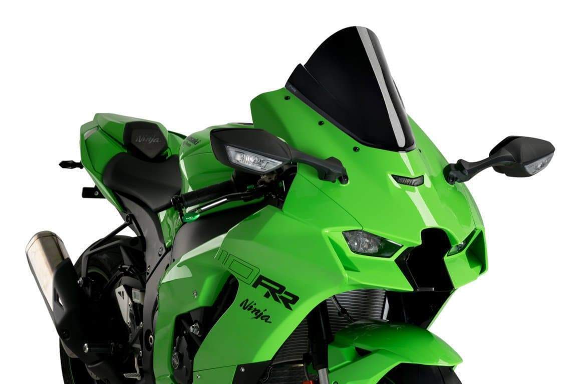 は Puig Motorcycle Z-Racing Screen Black (Opaque) For Kawasaki ZX-10R