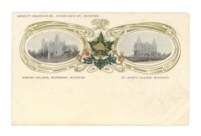 Wesley College Methodist Winnipeg St John's College Winnipeg - Ext- Old Photo