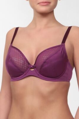 Triumph Beauty-Full Basics WHP gepolsterter Halbschalen-BH mit Bügel violett (2190) 34D