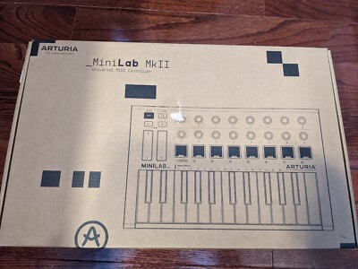 Arturia 230501 MiniLab MKII - 25 Key Slim Universal MIDI Controller