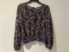 So Fall Floral Top Juniors Size 2x