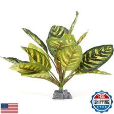 CRITTZOO Reptile Terrarium Plants, Bearded Dragon Tank Decor Accessories for