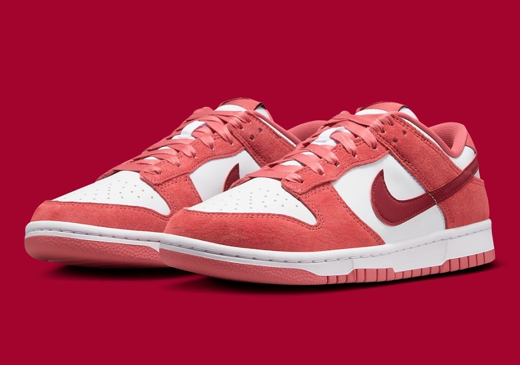 Nike Dunk Low Valentine's Day Womens Red Sports Sneaker FQ7056-100
