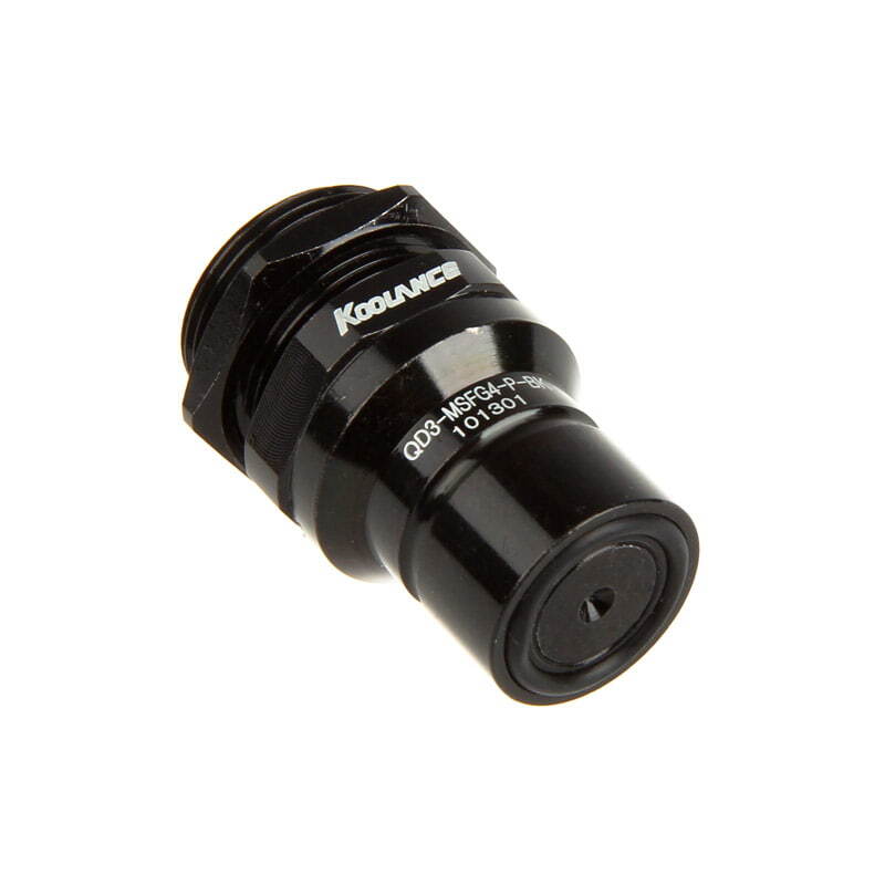 Koolance QD3-MSFG4-P-BK Nero Ottone Cromo EPDM Acciaio QD3-MSFG4-P-BK