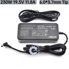 Genuine ASUS 230W 19.5V 11.8A Laptop Charger ADP-230GB B 6.0 3.7mm Power Adapter
