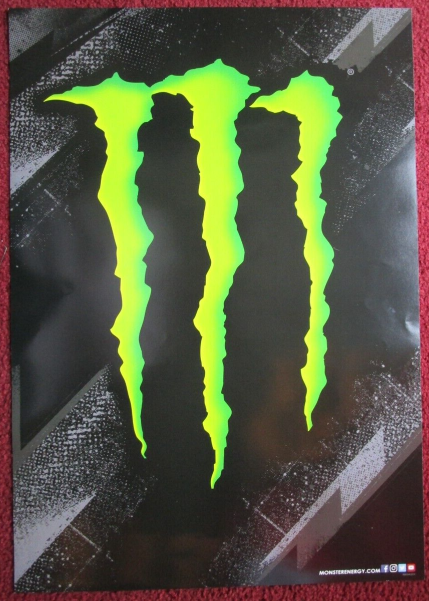 Sexy Girl Dorm Poster ~ 2-Sided MONSTER ENERGY DRINK Victoria and