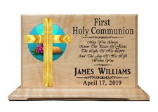 Custom First Holy Communion Gift Plaque 1st Communion Christian Gift