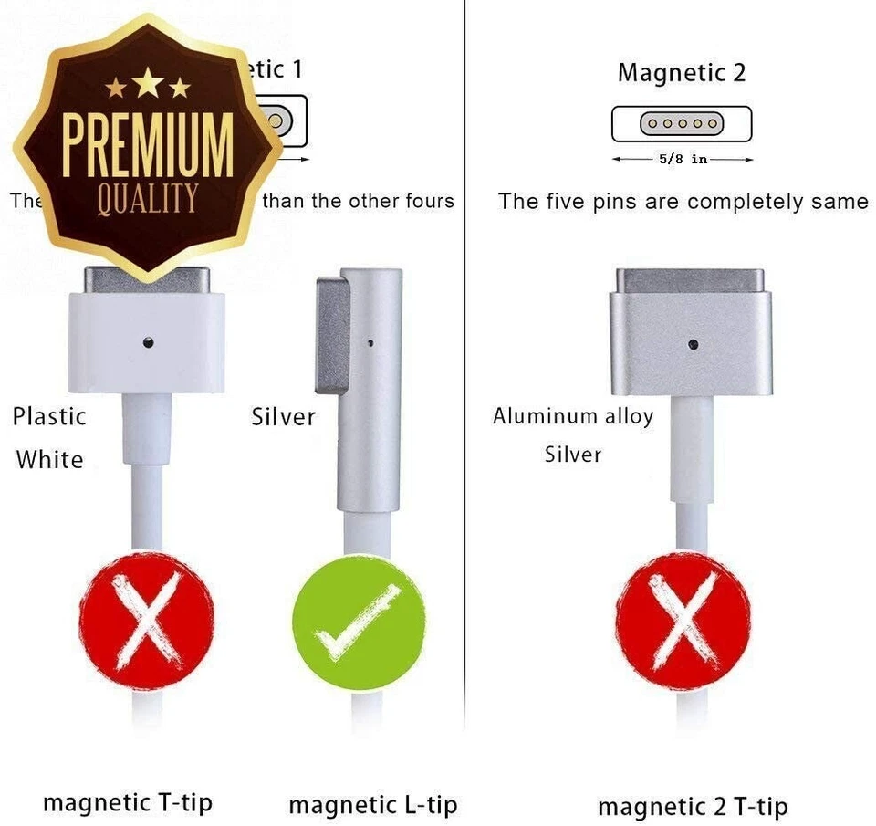 85W L-Tip MacBook Pro Charger ,Fast Charging, Compatible with MacBook Pro Models - Image 3 of 4
