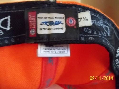 FLORIDA GATOR - BALL CAP HAT 7 1/4" ORANGE 100% WOOL gently used NICE MUST SEE! - Picture 5 of 5