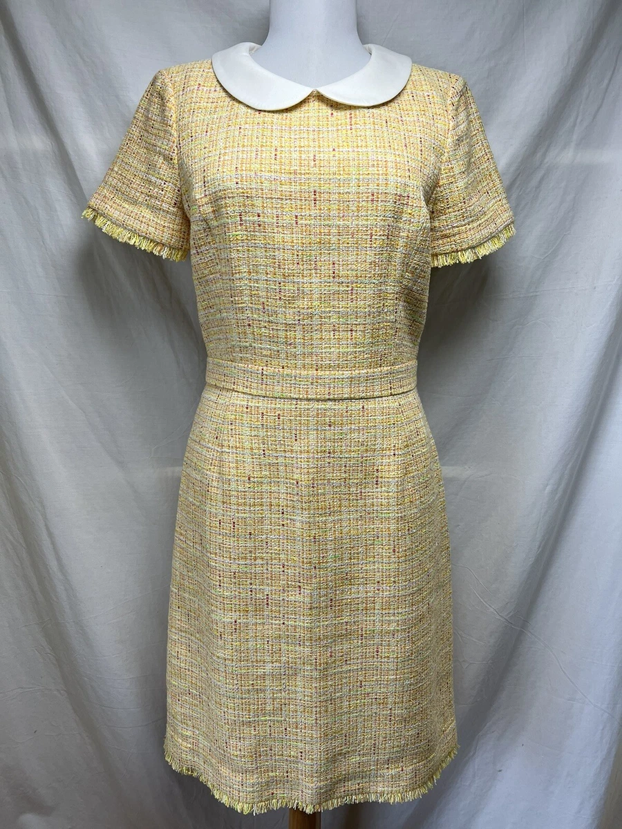 Yellow tweed dress 2025