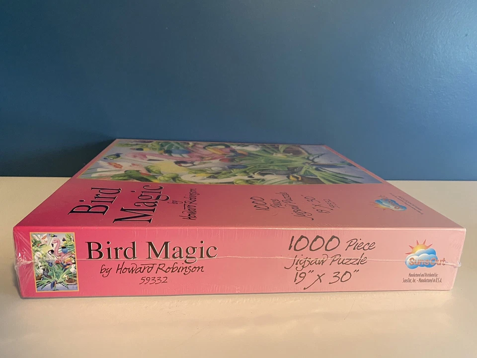 NUEVO Rompecabezas Howard Robinson Bird Magic 1000 piezas *RARO-Difícil de Encontrar/Sellado Foto 4 de 4